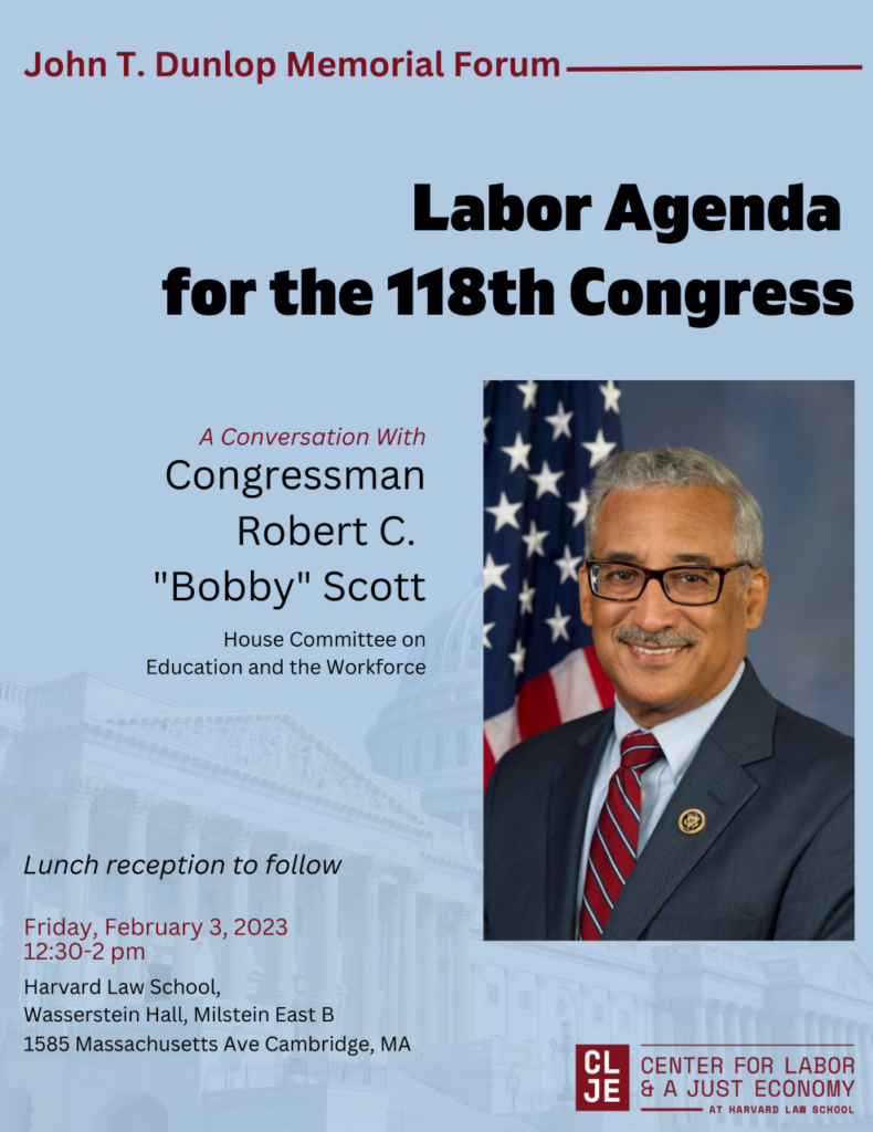 Poster for the Labor Agenda for the 118th Congress