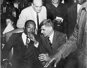 A Jerry Wurf speaking to Dr. Martin Luther King Jr.