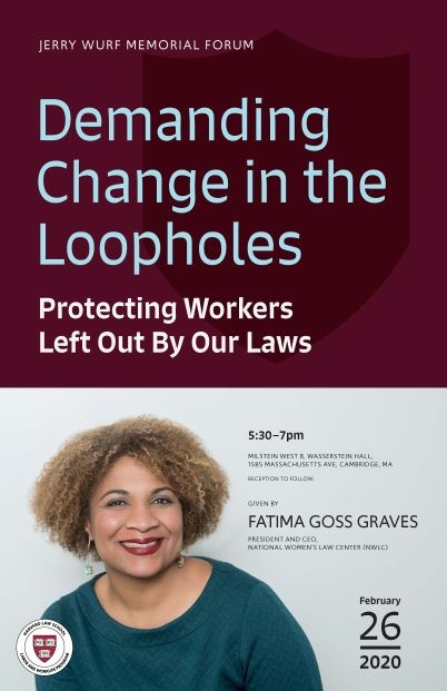 Poster for an event called Demanding Change in the Loopholes
