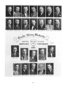 Group photo of Trade Union Fellows Class of 1951 - 10th class