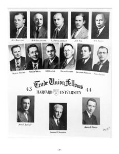 Group photo of Trade Union Fellows Class of 1943-44