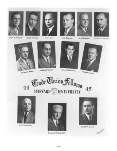 Group photo of Trade Union Fellows Class of 1944-45