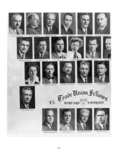 Group photo of Trade Union Fellows Class of 1945