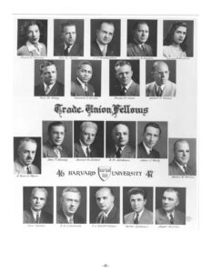 Group photo of Trade Union Fellows Class of 1946-47