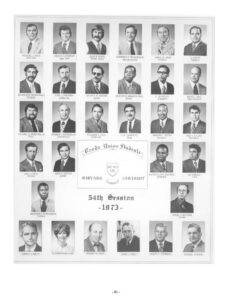 Group photo of Trade Union Fellows Class of 1973 - 54th session