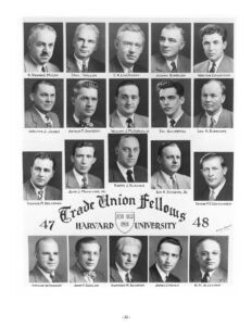 Group photo of Trade Union Fellows Class of 1947-48