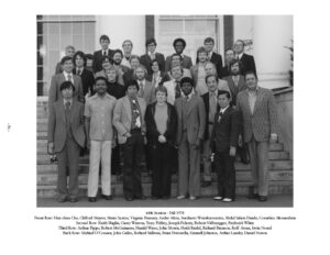 Group photo of Trade Union Fellows Class of Fall 1978