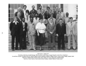 Group photo of Trade Union Fellows Class of Spring 1979