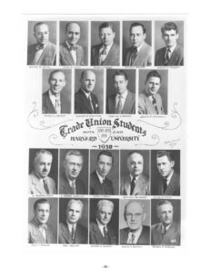 Group photo of Trade Union Fellows Class of 1950 - 9th class