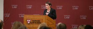 Sharon Block at a podium