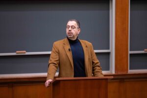 Daron Acemoglu lecturing