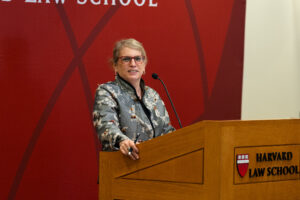 Sharon Block at podium