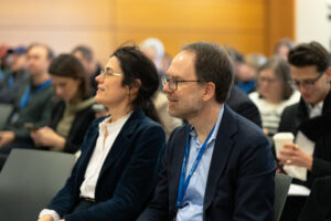 Isabelle Ferreras and Ben Sachs in audience