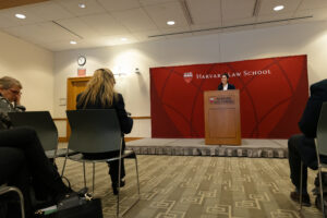 Isabelle Ferreras addressing audience